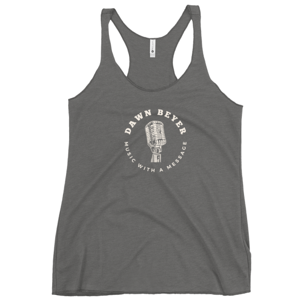 MUSIC WITH A MESSAGE Women's Racerback Tank - Image 11