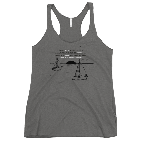 EVERY SAIL NEEDS THE WIND Women's Racerback Tank - Image 4