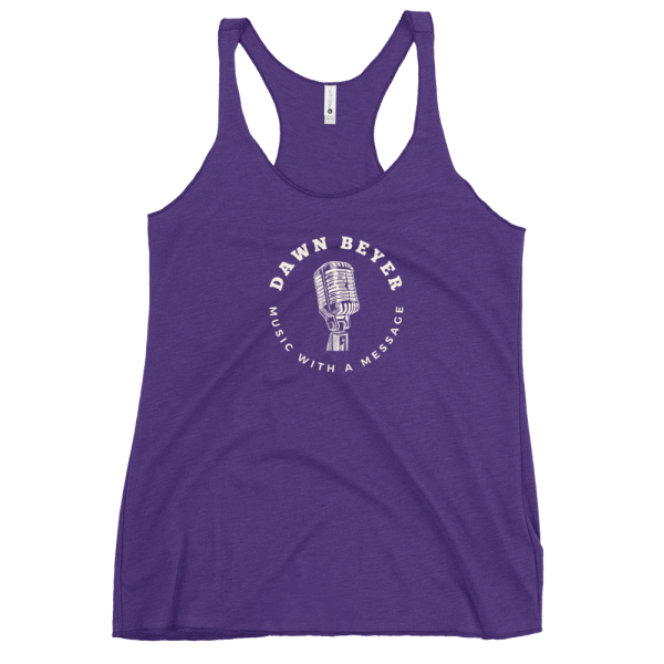 MUSIC WITH A MESSAGE Women's Racerback Tank