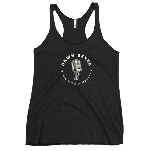 MUSIC WITH A MESSAGE Women's Racerback Tank - Image 2