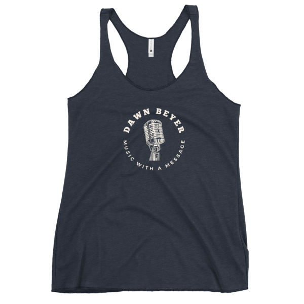 MUSIC WITH A MESSAGE Women's Racerback Tank - Image 4