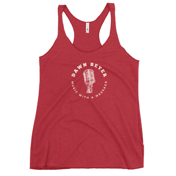 MUSIC WITH A MESSAGE Women's Racerback Tank - Image 7