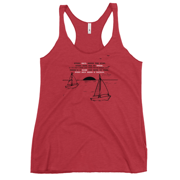 EVERY SAIL NEEDS THE WIND Women's Racerback Tank - Image 2