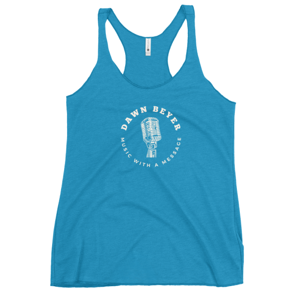 MUSIC WITH A MESSAGE Women's Racerback Tank - Image 13
