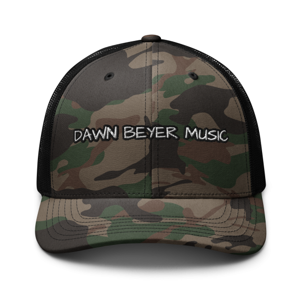 DAWN BEYER Camouflage trucker hat