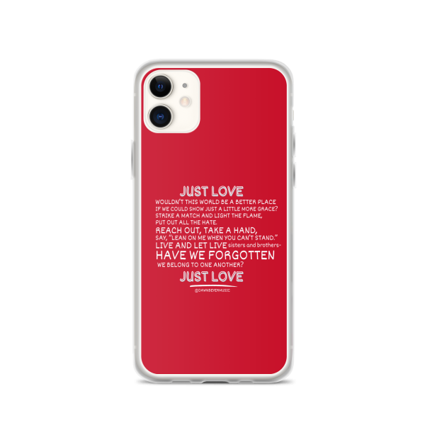MUSIC WITH A MESSAGE - JUST LOVE Clear Case for iPhone® - Image 5