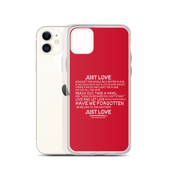MUSIC WITH A MESSAGE - JUST LOVE Clear Case for iPhone® - Image 6