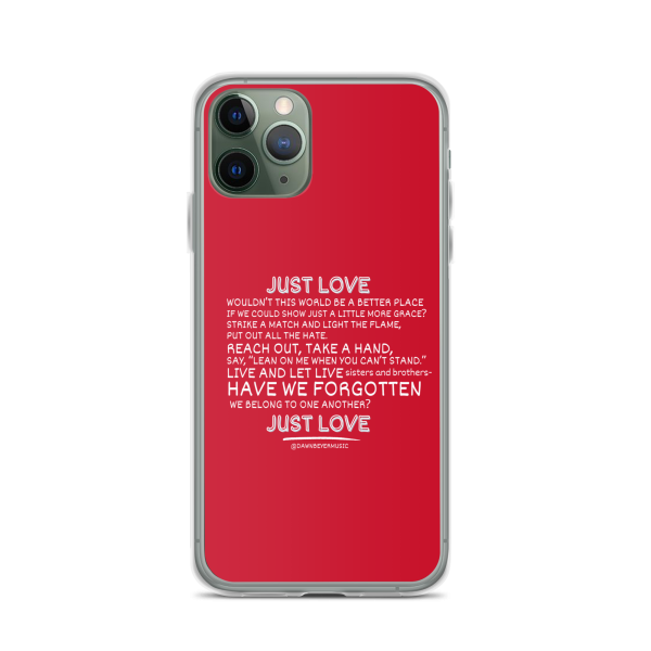 MUSIC WITH A MESSAGE - JUST LOVE Clear Case for iPhone® - Image 3