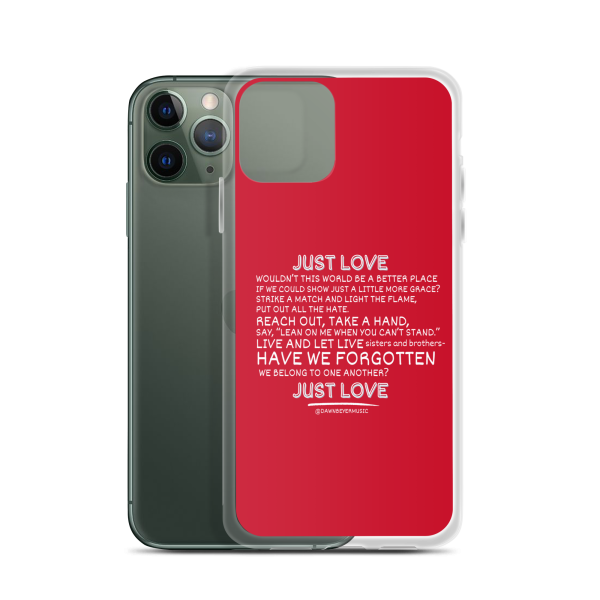 MUSIC WITH A MESSAGE - JUST LOVE Clear Case for iPhone® - Image 4