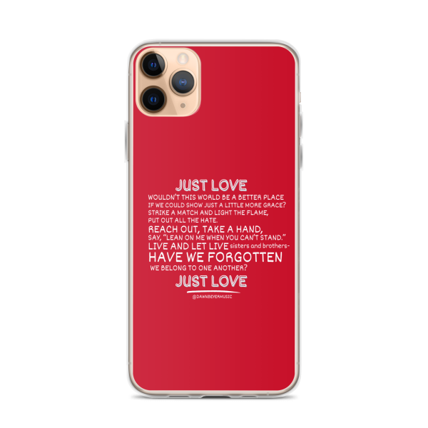 MUSIC WITH A MESSAGE - JUST LOVE Clear Case for iPhone®