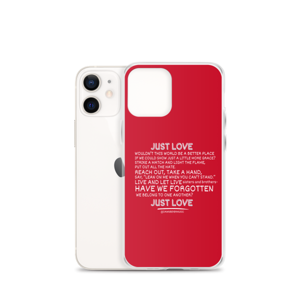 MUSIC WITH A MESSAGE - JUST LOVE Clear Case for iPhone® - Image 8