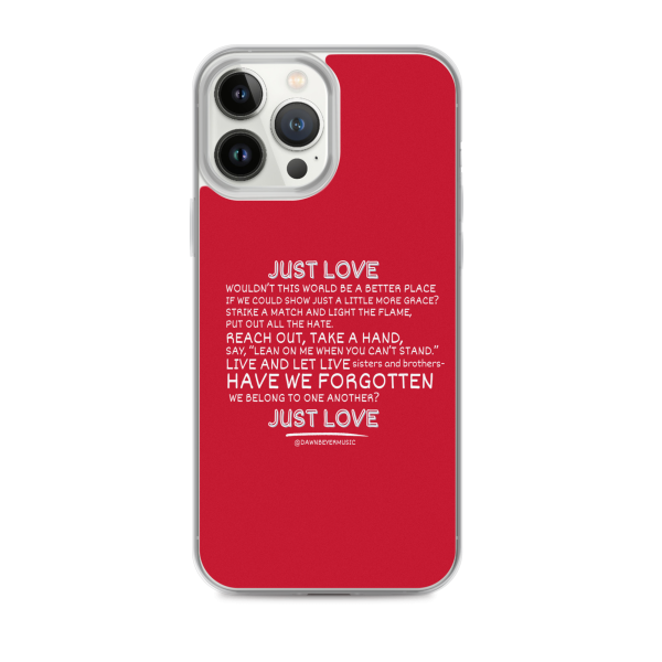 MUSIC WITH A MESSAGE - JUST LOVE Clear Case for iPhone® - Image 17