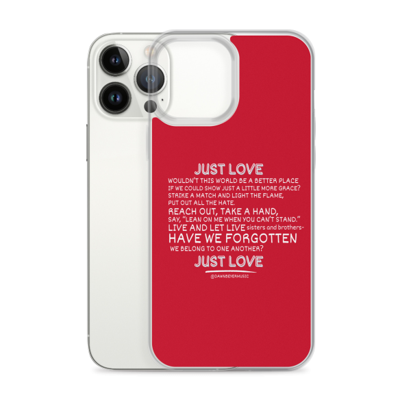 MUSIC WITH A MESSAGE - JUST LOVE Clear Case for iPhone® - Image 18