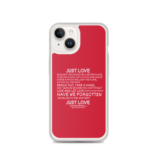 MUSIC WITH A MESSAGE - JUST LOVE Clear Case for iPhone® - Image 29
