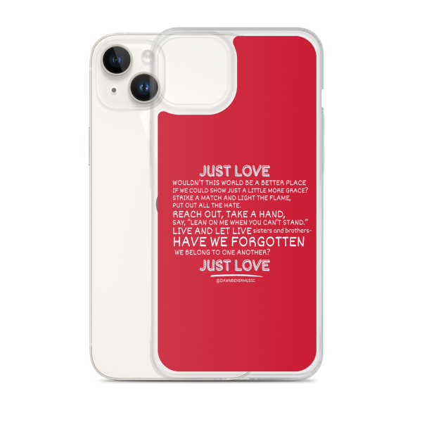 MUSIC WITH A MESSAGE - JUST LOVE Clear Case for iPhone® - Image 24