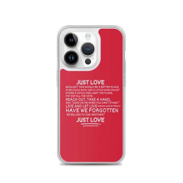 MUSIC WITH A MESSAGE - JUST LOVE Clear Case for iPhone® - Image 27