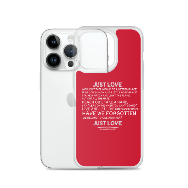 MUSIC WITH A MESSAGE - JUST LOVE Clear Case for iPhone® - Image 28