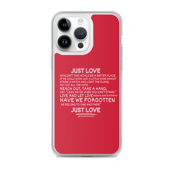 MUSIC WITH A MESSAGE - JUST LOVE Clear Case for iPhone® - Image 25