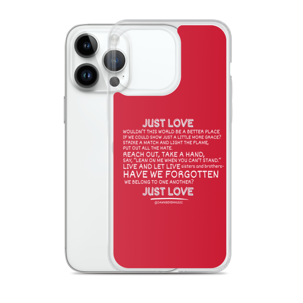 MUSIC WITH A MESSAGE - JUST LOVE Clear Case for iPhone® - Image 26