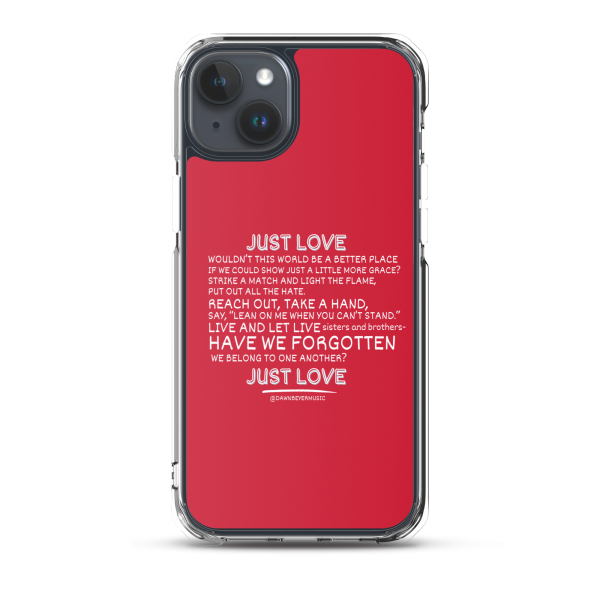 MUSIC WITH A MESSAGE - JUST LOVE Clear Case for iPhone® - Image 31