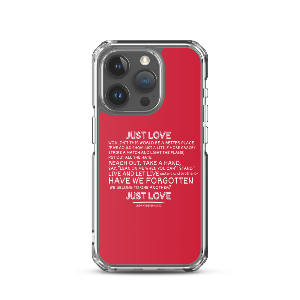 MUSIC WITH A MESSAGE - JUST LOVE Clear Case for iPhone® - Image 35
