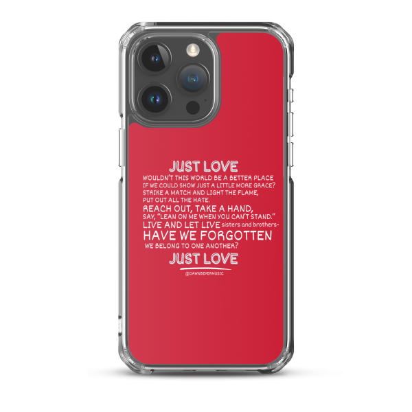 MUSIC WITH A MESSAGE - JUST LOVE Clear Case for iPhone® - Image 33