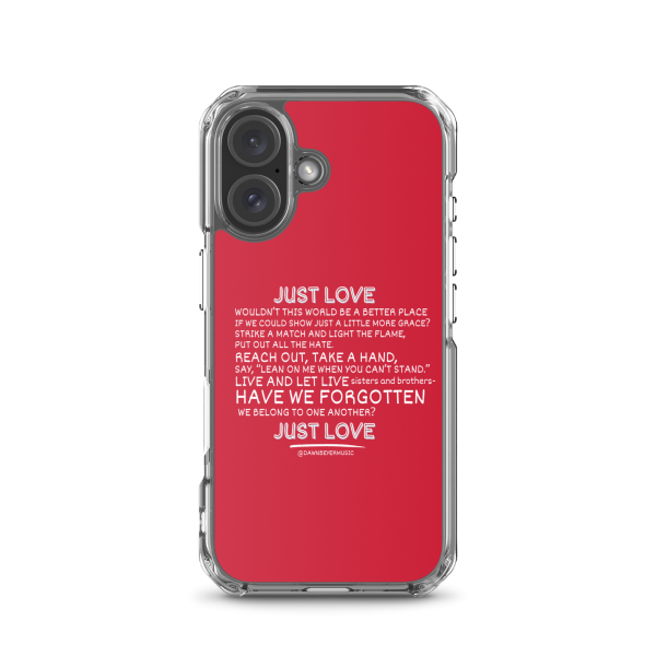 MUSIC WITH A MESSAGE - JUST LOVE Clear Case for iPhone® - Image 45