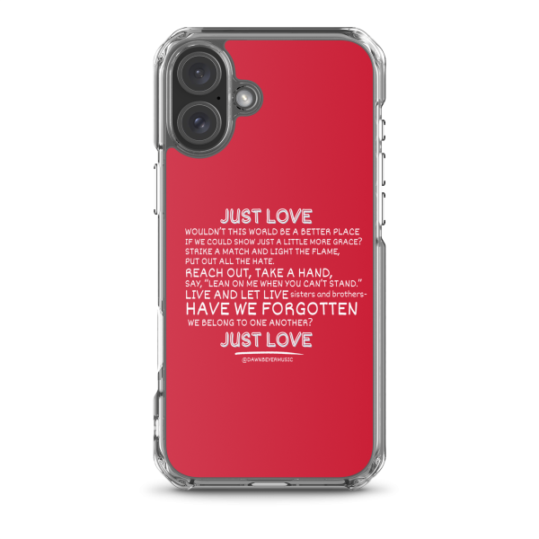 MUSIC WITH A MESSAGE - JUST LOVE Clear Case for iPhone® - Image 39