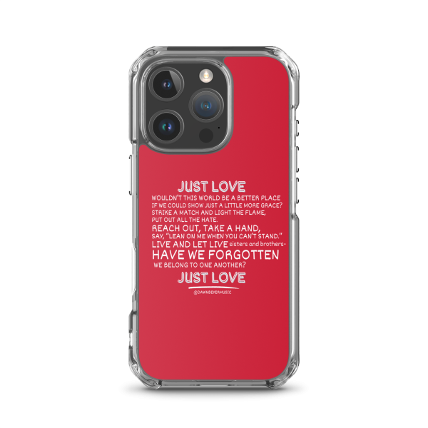 MUSIC WITH A MESSAGE - JUST LOVE Clear Case for iPhone® - Image 43