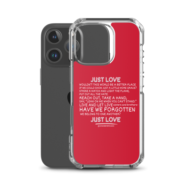 MUSIC WITH A MESSAGE - JUST LOVE Clear Case for iPhone® - Image 44