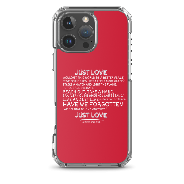 MUSIC WITH A MESSAGE - JUST LOVE Clear Case for iPhone® - Image 41