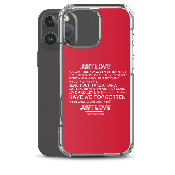 MUSIC WITH A MESSAGE - JUST LOVE Clear Case for iPhone® - Image 42