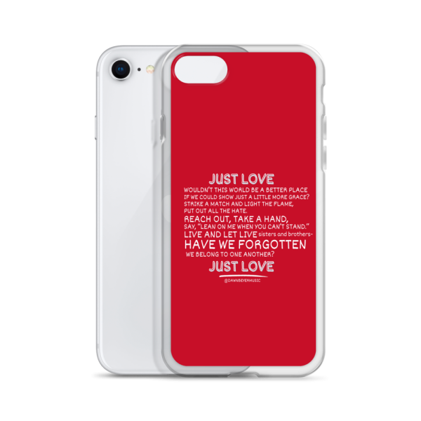 MUSIC WITH A MESSAGE - JUST LOVE Clear Case for iPhone® - Image 50