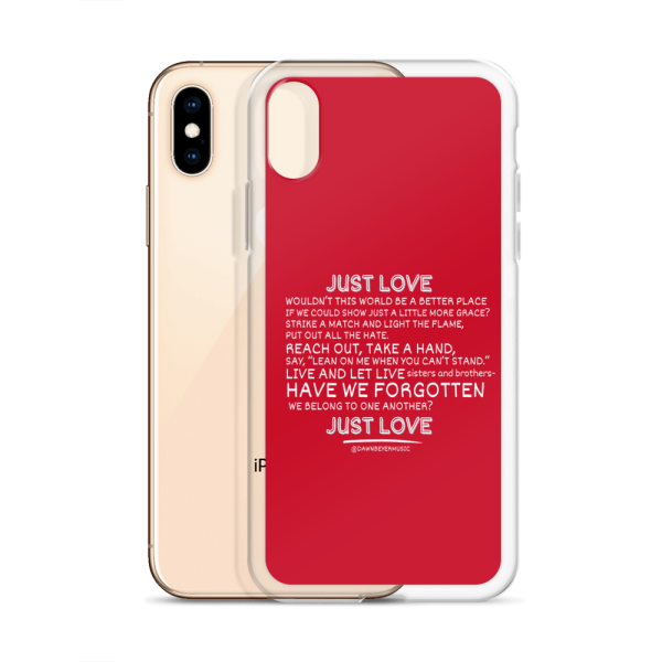MUSIC WITH A MESSAGE - JUST LOVE Clear Case for iPhone® - Image 54