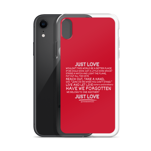 MUSIC WITH A MESSAGE - JUST LOVE Clear Case for iPhone® - Image 56