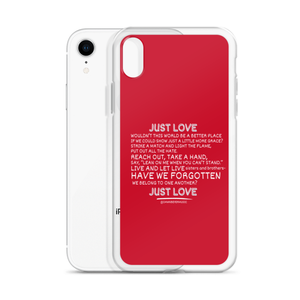 MUSIC WITH A MESSAGE - JUST LOVE Clear Case for iPhone® - Image 58