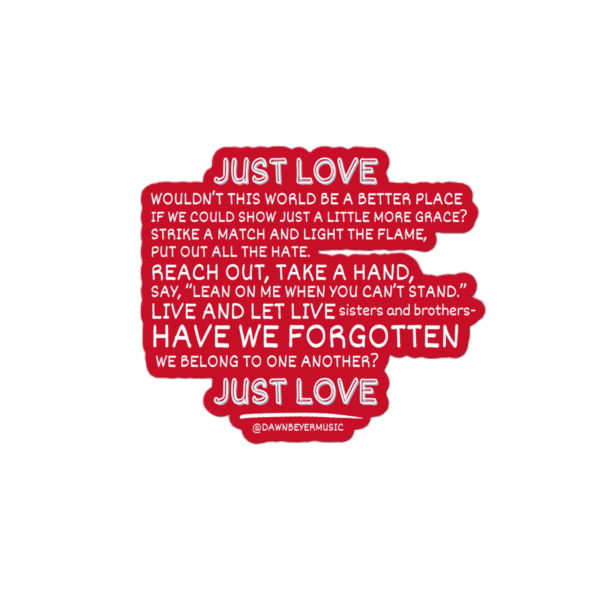 JUST LOVE Bubble-free stickers - Image 3