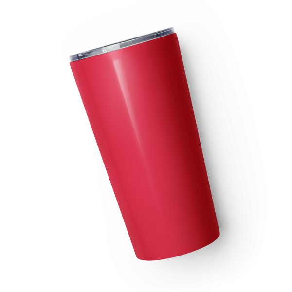 MUSIC WITH A MESSAGE - JUST LOVE Tapered stainless steel tumbler - Image 2