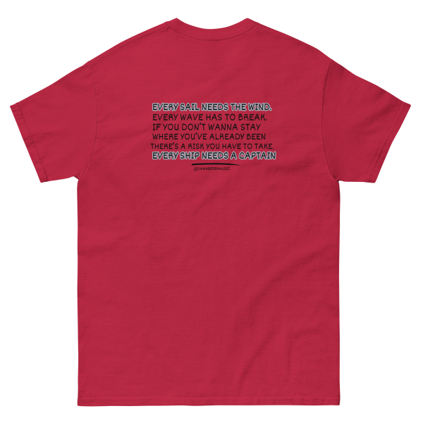 MUSIC WITH MESSAGE - EVERY SAIL NEEDS THE WIND Unisex classic tee - Image 7