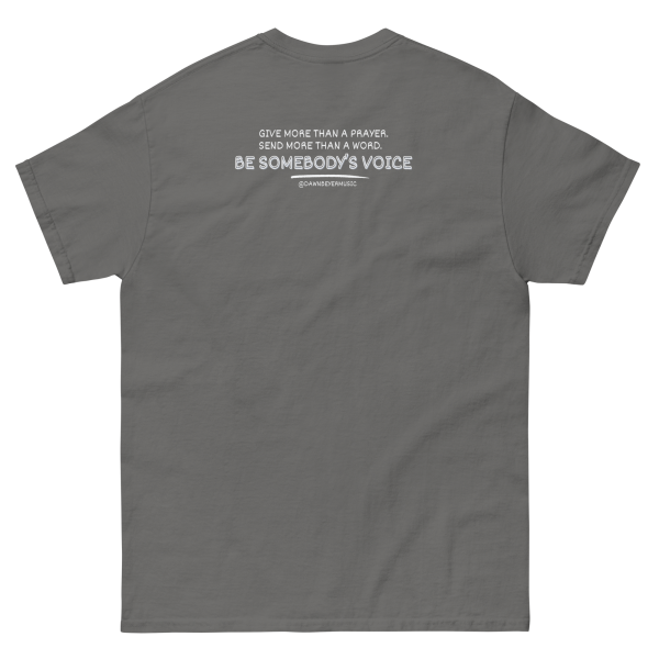 MUSIC WITH MESSAGE- Be Somebody's Voice Unisex classic tee - Image 8