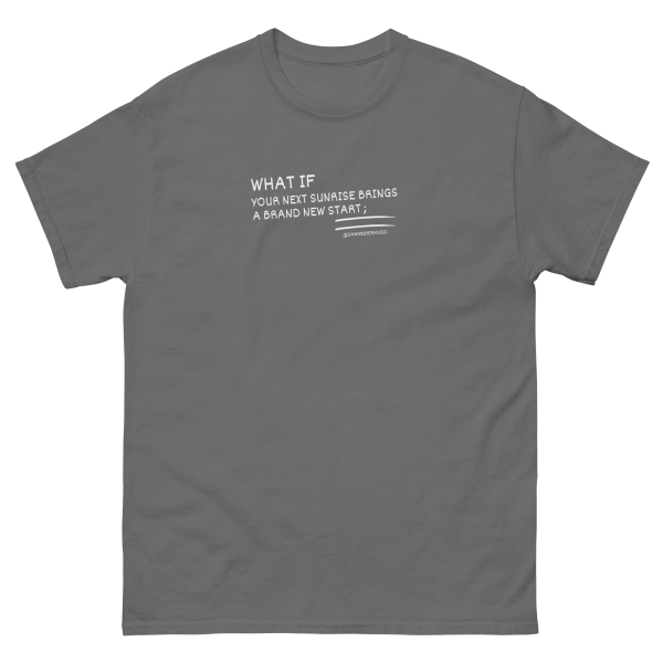 MUSIC WITH A MESSAGE- WHAT IF Unisex classic tee - Image 5