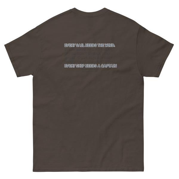 MUSIC WITH MESSAGE - EVERY SAIL NEEDS THE WIND Unisex classic tee - Image 5