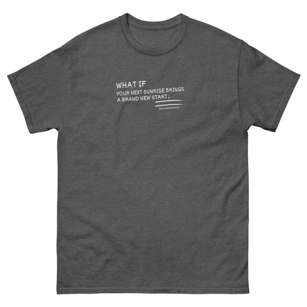 MUSIC WITH A MESSAGE- WHAT IF Unisex classic tee