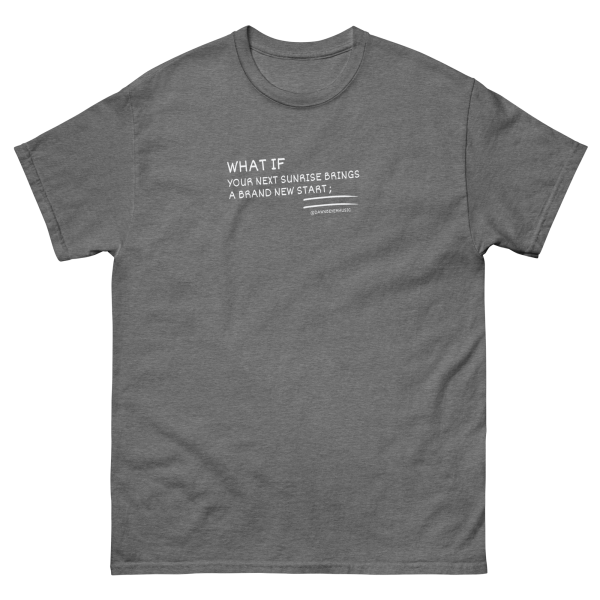 MUSIC WITH A MESSAGE- WHAT IF Unisex classic tee - Image 9