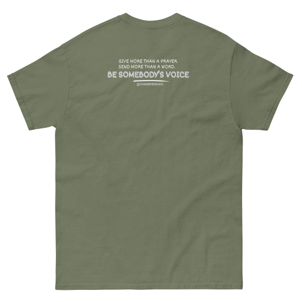MUSIC WITH MESSAGE- Be Somebody's Voice Unisex classic tee - Image 10