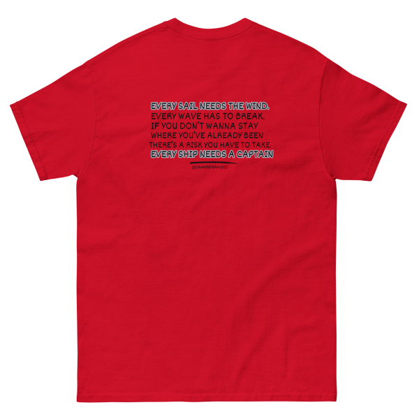 MUSIC WITH MESSAGE - EVERY SAIL NEEDS THE WIND Unisex classic tee - Image 3