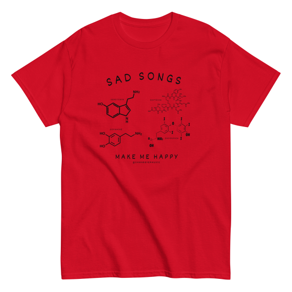 SAD SONGS everyday wear Unisex classic tee - Image 2