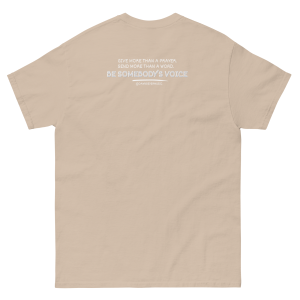 MUSIC WITH MESSAGE- Be Somebody's Voice Unisex classic tee - Image 18
