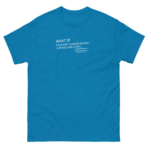 MUSIC WITH A MESSAGE- WHAT IF Unisex classic tee - Image 3