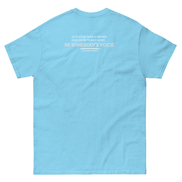 MUSIC WITH MESSAGE- Be Somebody's Voice Unisex classic tee - Image 20